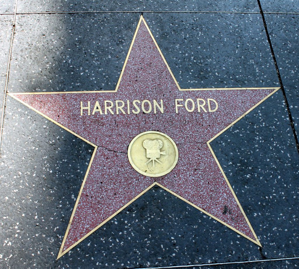 Harrison Ford Hollywood Walk of Fame Stars | Footsteps of a Dreamer