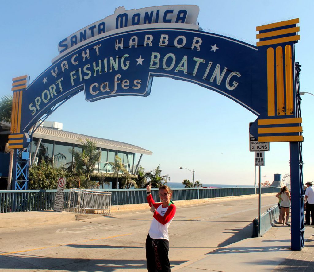 Entrance to Santa Monica Pier | Footsteps of a Dreamer