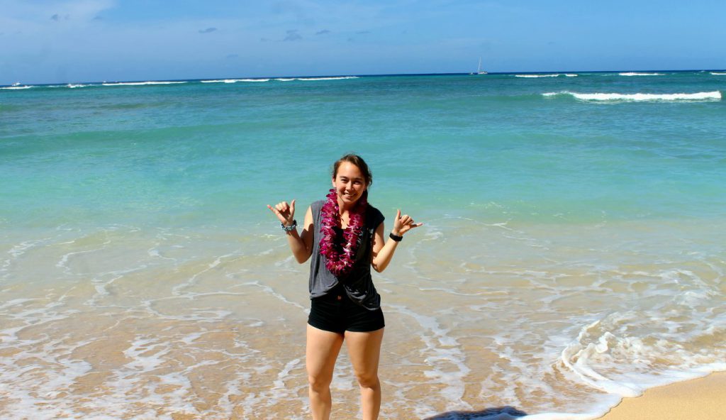  Lei gör på Outrigger Reef Waikiki Beach Resort / fotspår av en drömmare