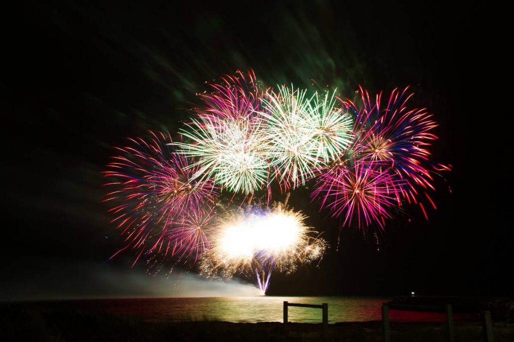 Fireworks on the Ocean | Footsteps of a Dreamer