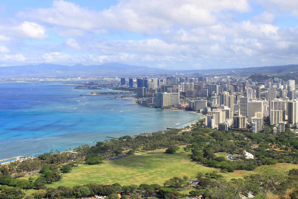  Vue du haut de Diamond Head | Pas d'un Rêveur