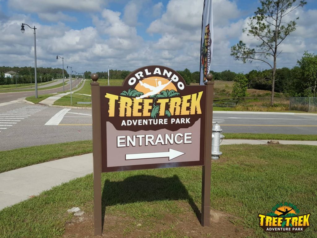 Orlando Tree Trek Adventure Park Entrance | Footsteps of a Dreamer